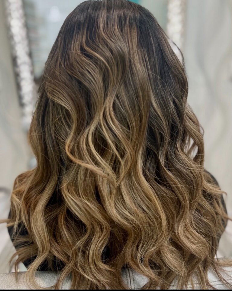 Balayage waves by our hair salon in Jumeirah at Zuri Beauty Lounge