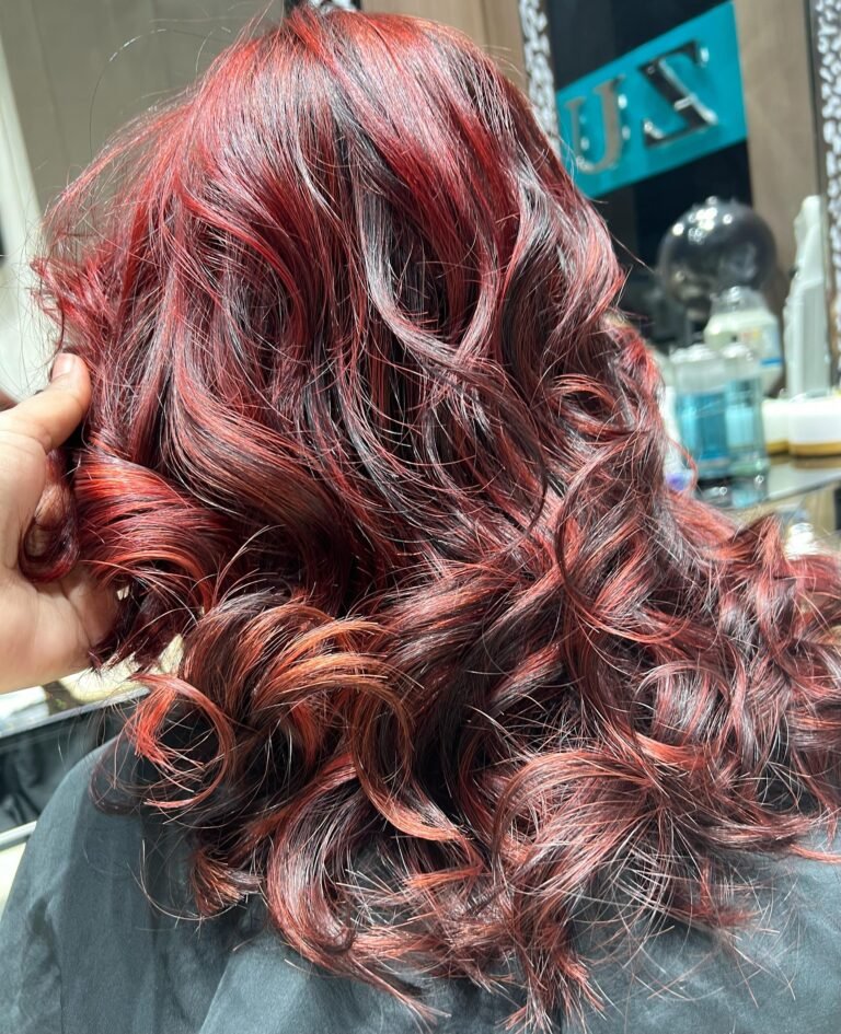 Hair colour result at Zuri Beauty Lounge hair salon in Jumeirah 1, Dubai