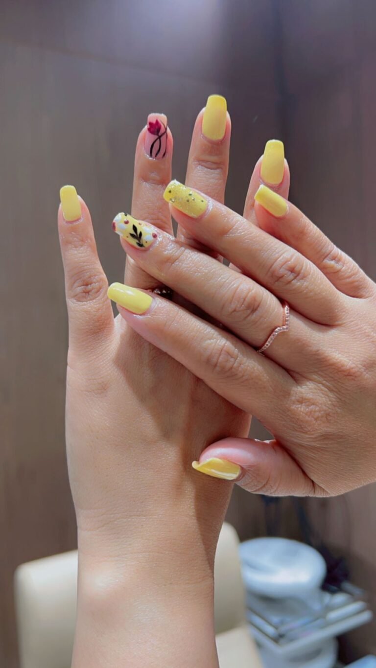 Gel manicure and nail art at Zuri Beauty Lounge, Jumeirah 1, Dubai