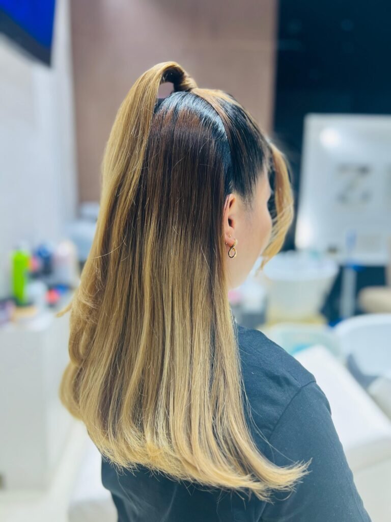 Blow dry and curls styled at Zuri Beauty Lounge, Jumeirah