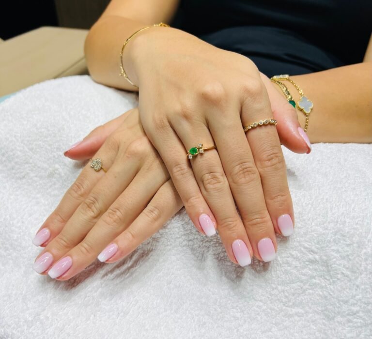 BIAB and gel nails by Zuri Beauty Lounge nail salon, Jumeirah