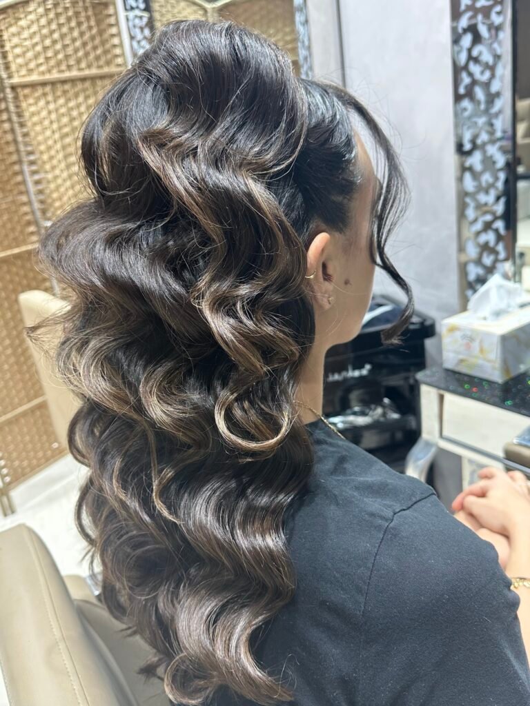 Hair colour result at Zuri Beauty Lounge hair salon in Jumeirah 1, Dubai