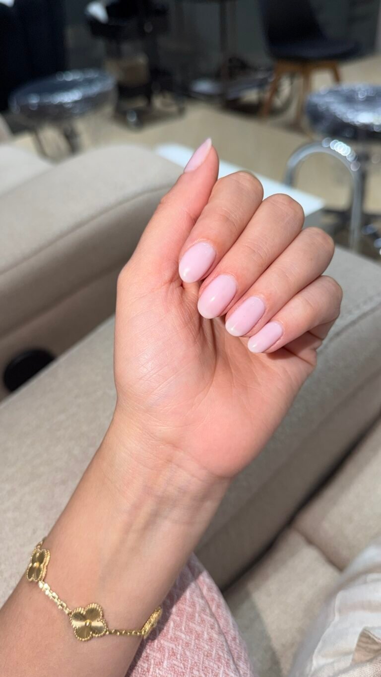 French tip and nail art manicure at Zuri Beauty Lounge, Dubai